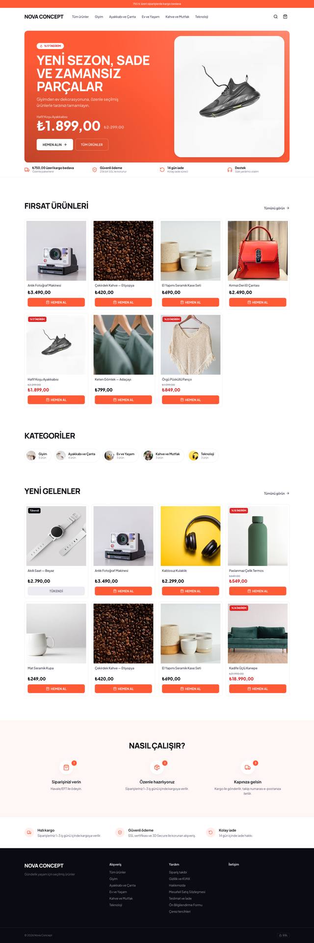 Bazaar şablonu